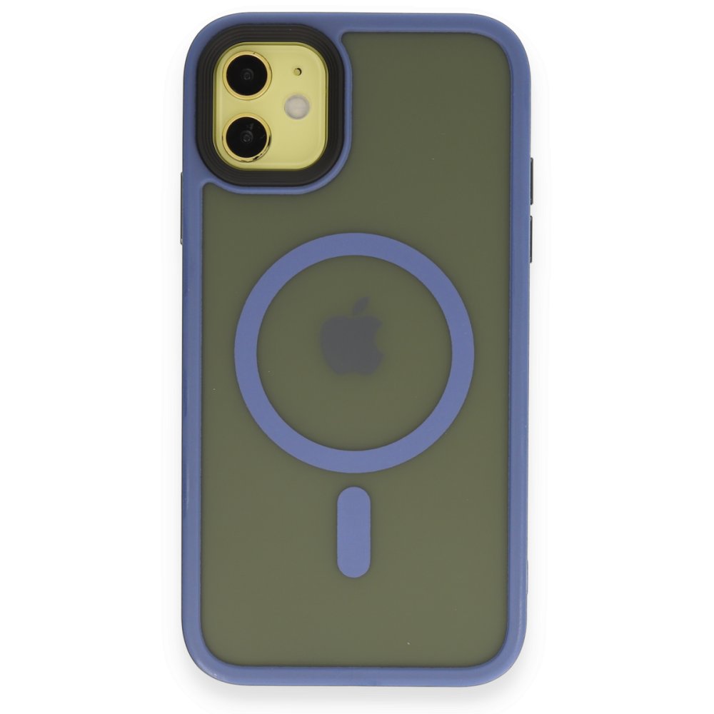 Newface iPhone 11 Kılıf Trex Magneticsafe Kapak - Sierra Blue