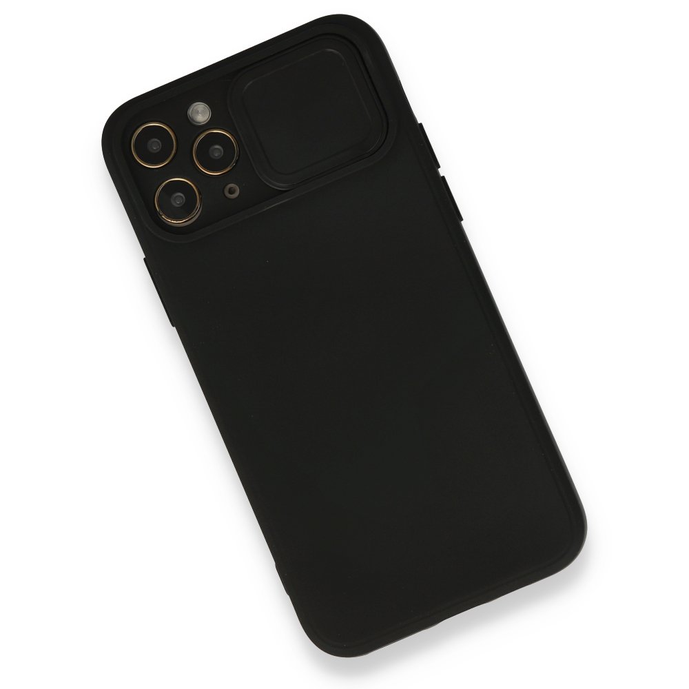 Newface iPhone 11 Pro Kılıf Color Lens Silikon - Siyah