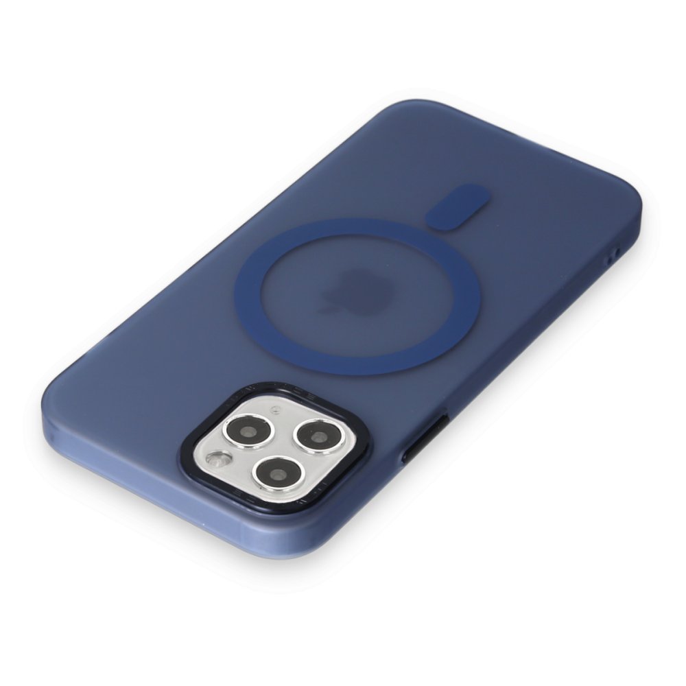Newface iPhone 11 Pro Kılıf Lodos Magneticsafe Mat Kapak - Mavi