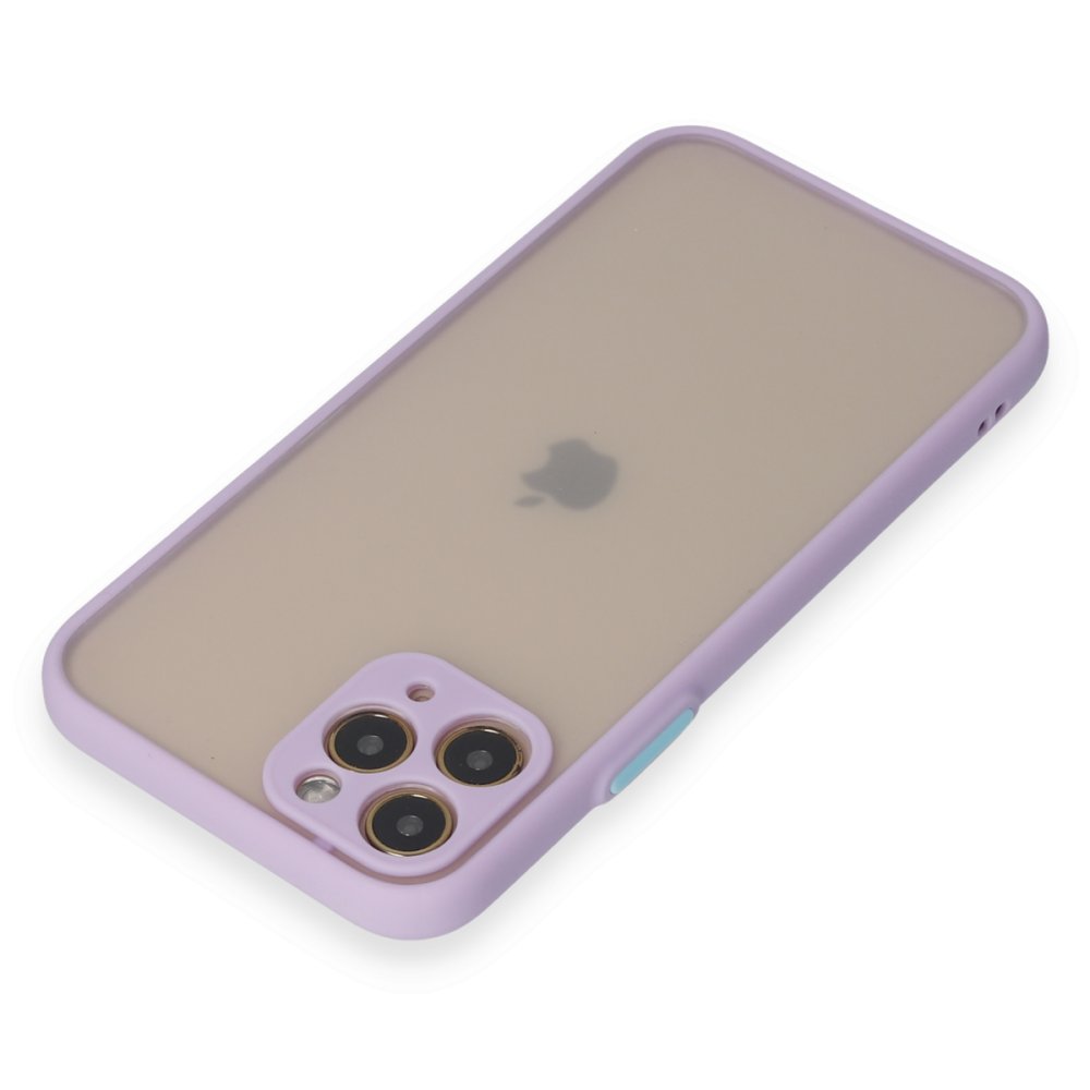 Newface iPhone 11 Pro Kılıf Montreal Silikon Kapak - Mor