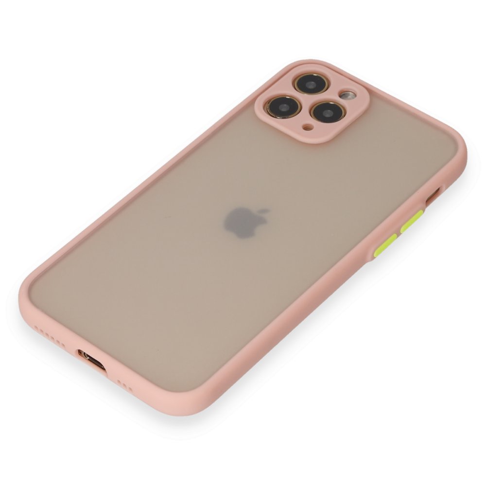 Newface iPhone 11 Pro Kılıf Montreal Silikon Kapak - Pembe