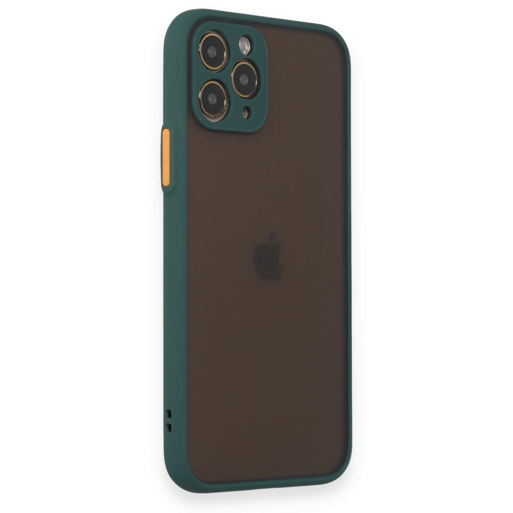 Newface iPhone 11 Pro Kılıf Montreal Silikon Kapak - Yeşil