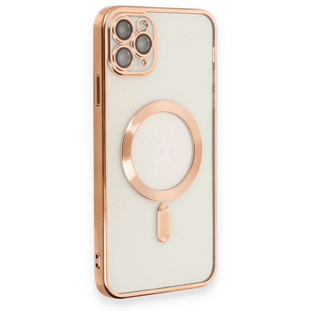 Newface iPhone 11 Pro Max Kılıf Kross Magneticsafe Kapak - Rose