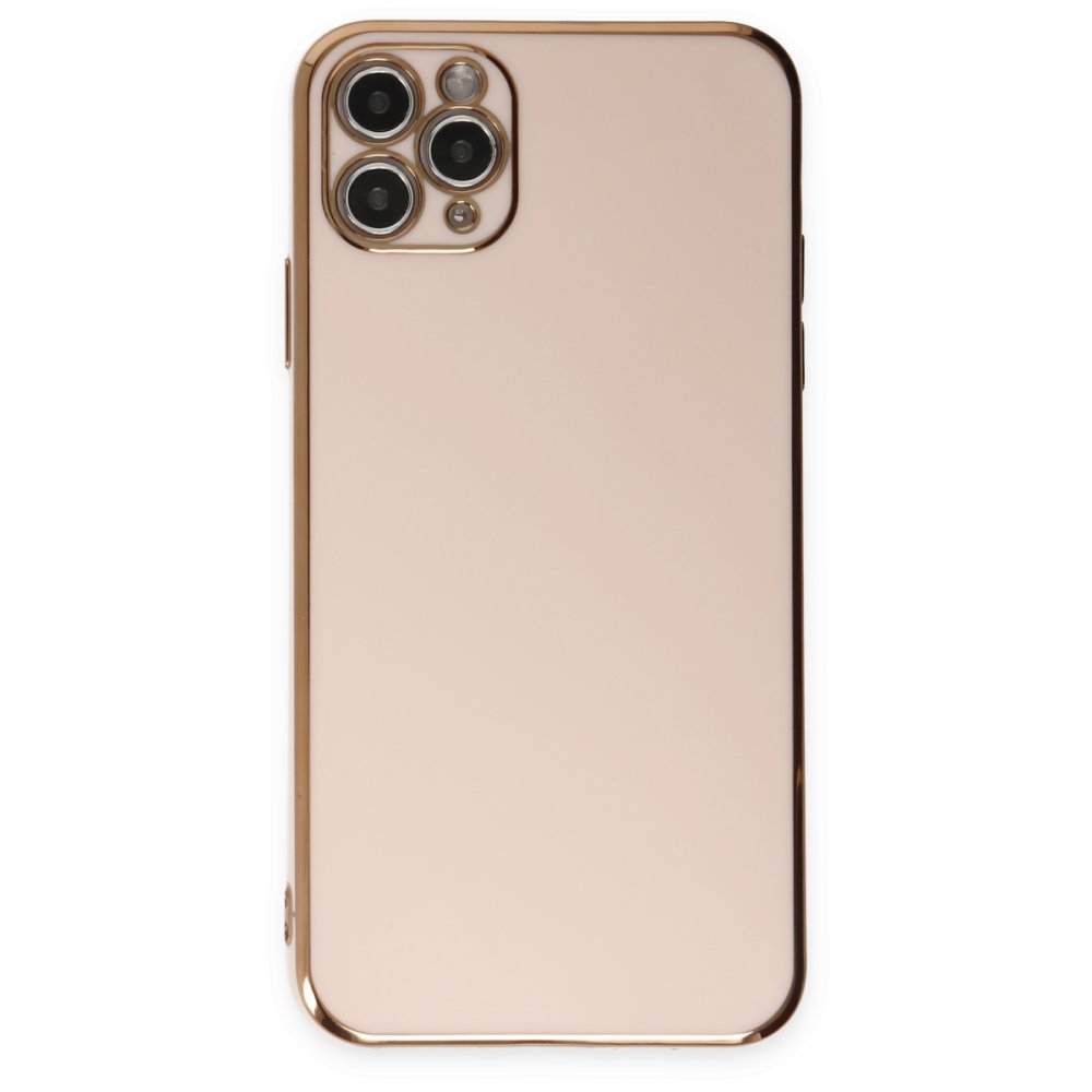 Newface iPhone 11 Pro Max Kılıf Volet Silikon - Pembe