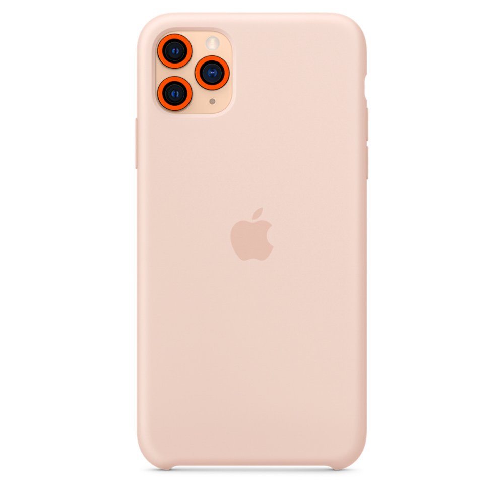 Newface iPhone 11 Pro Neon Fosforlu Kamera Lens - Turuncu