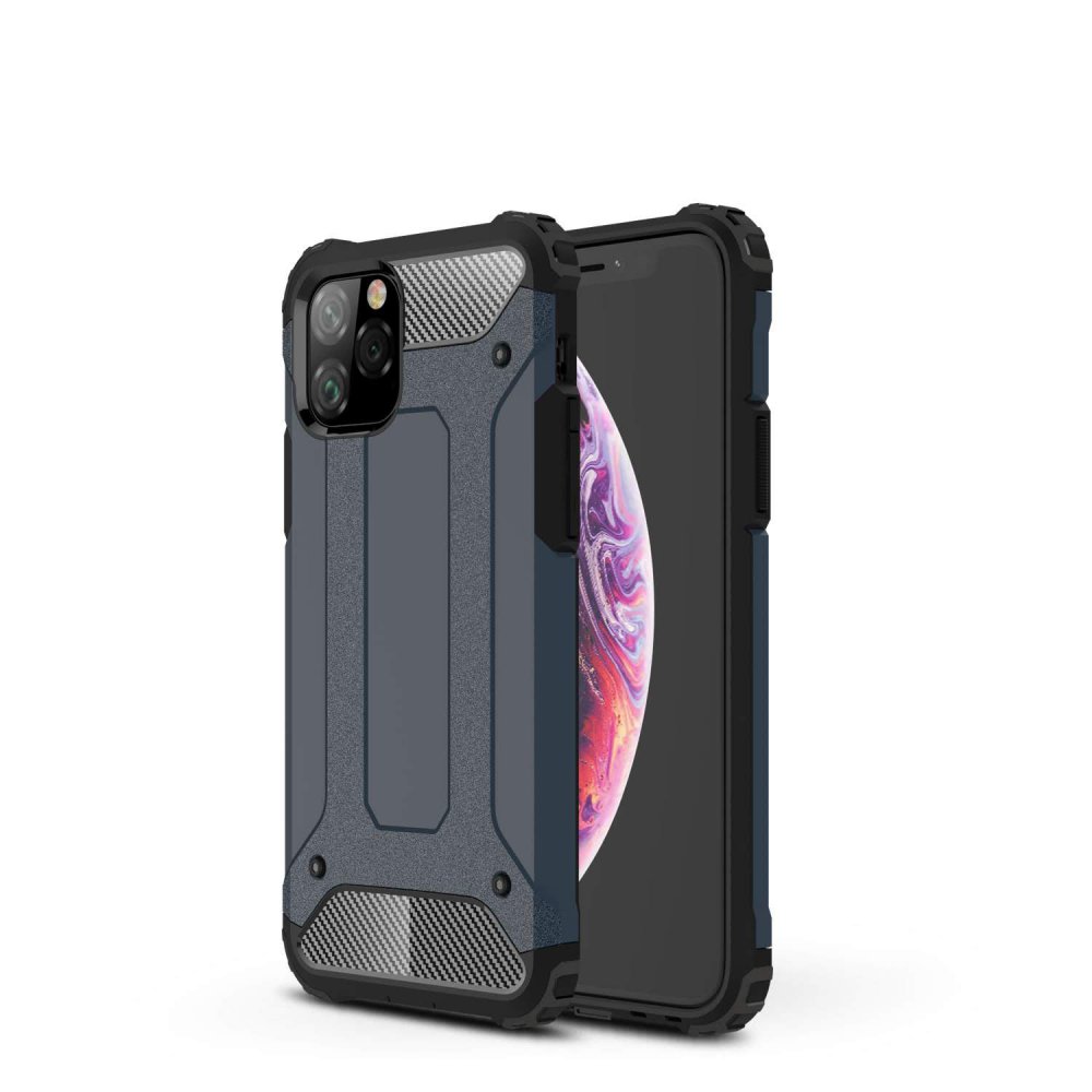 Newface iPhone 11 Pro Kılıf Tank Silikon Kapak - Lacivert