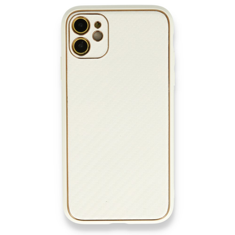 Newface iPhone 12 Kılıf Coco Karbon Silikon - Beyaz