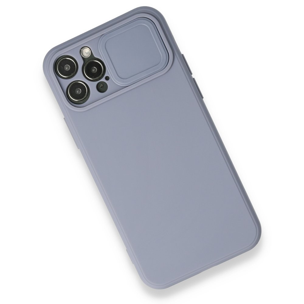 Newface iPhone 12 Kılıf Color Lens Silikon - Gri