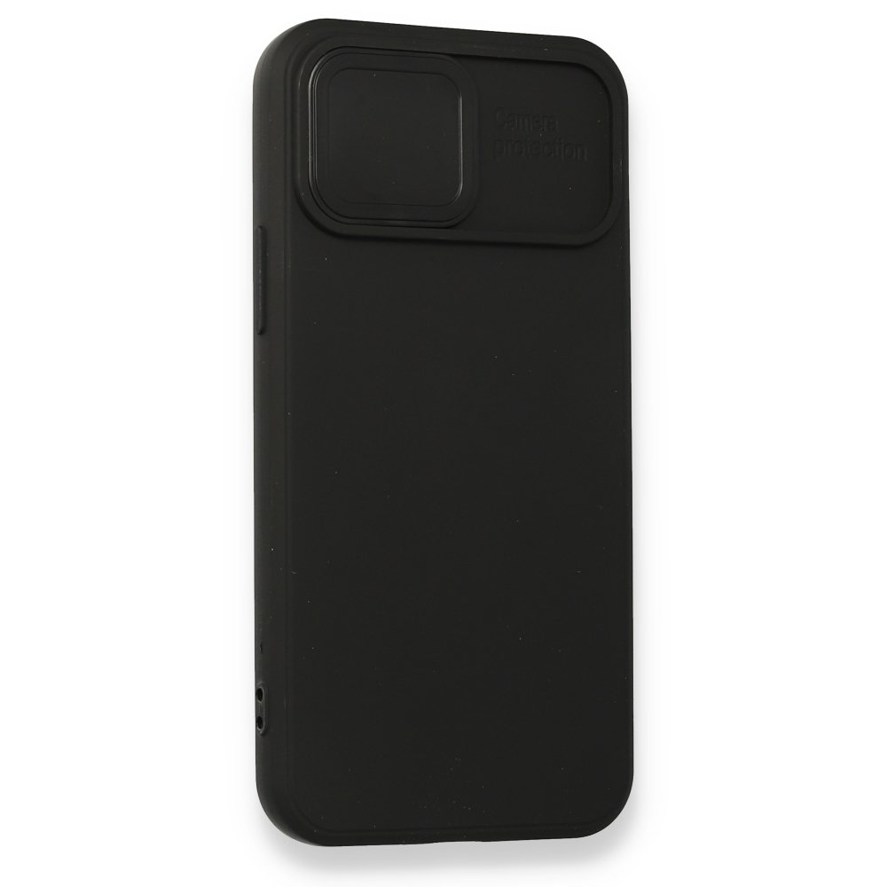 Newface iPhone 12 Kılıf Color Lens Silikon - Siyah