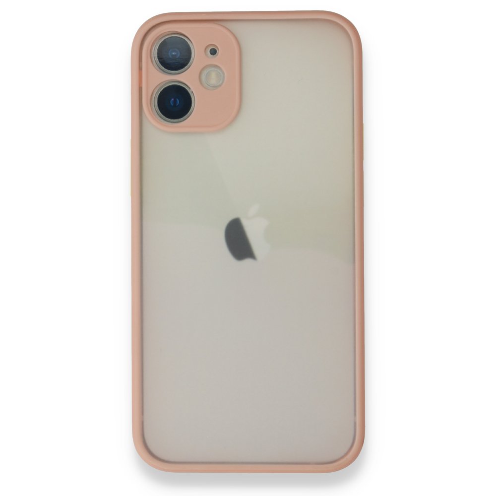 Newface iPhone 12 Kılıf Montreal Silikon Kapak - Pembe