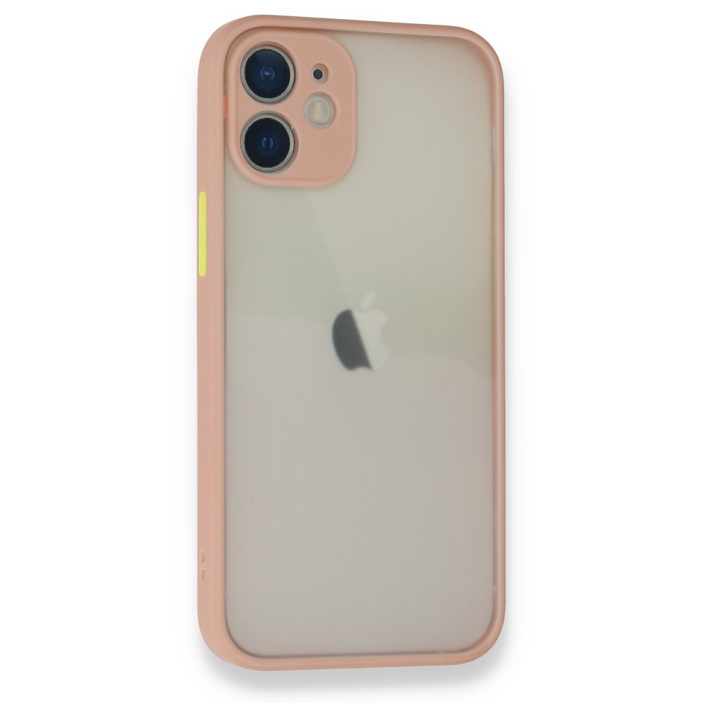 Newface iPhone 12 Kılıf Montreal Silikon Kapak - Pembe