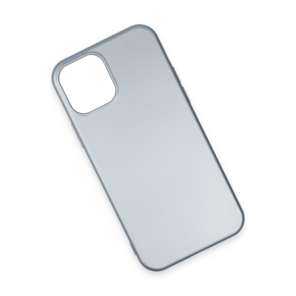 Newface iPhone 12 Kılıf Nano içi Kadife Silikon - Sky Blue