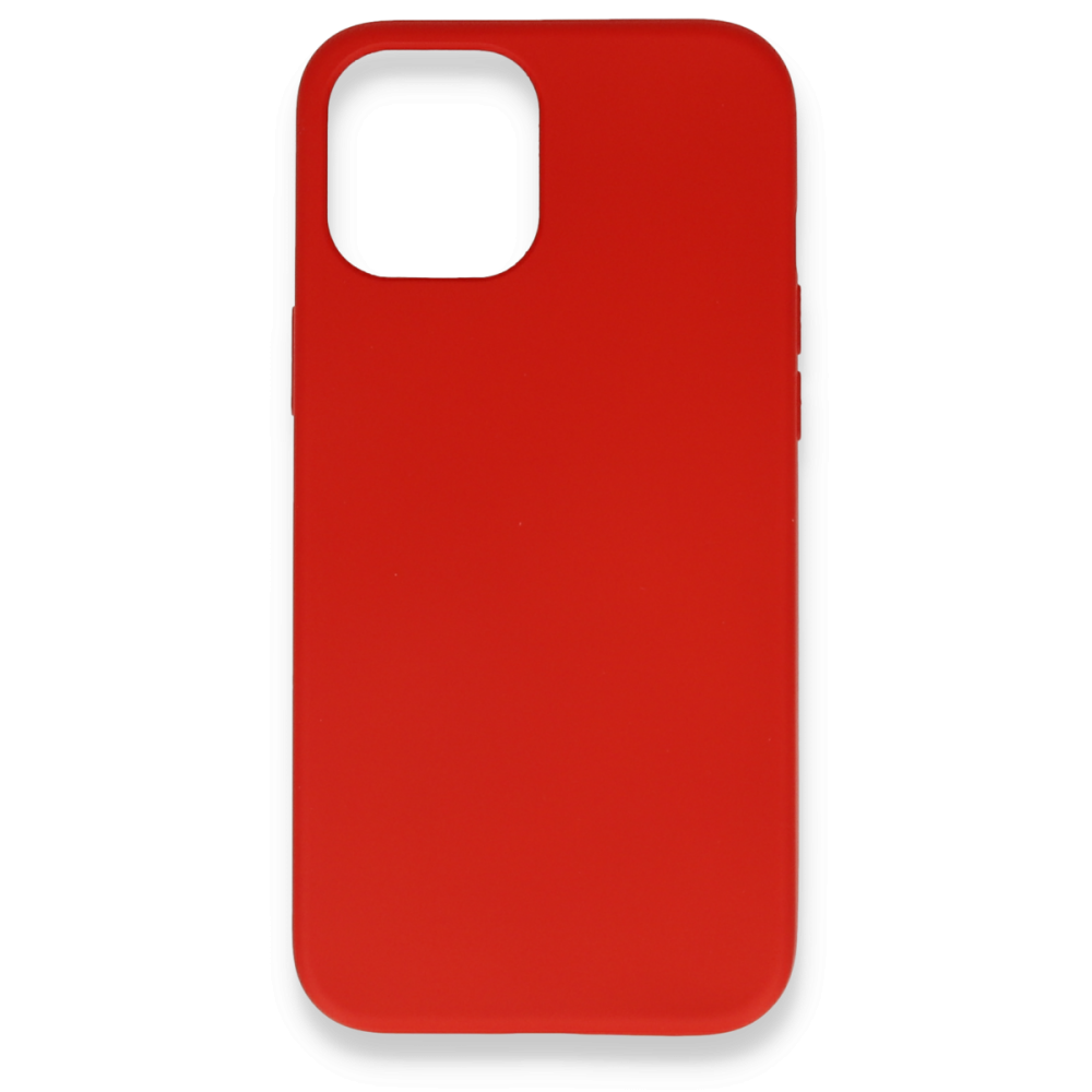 Newface iPhone 12 Mini Kılıf Nano içi Kadife Silikon - Kırmızı