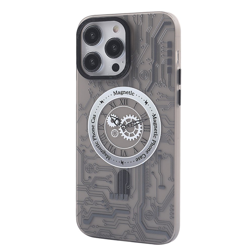 Newface iPhone 12 Pro Kılıf Apollo Magneticsafe Desenli Kapak - Apollo Siyah - 1