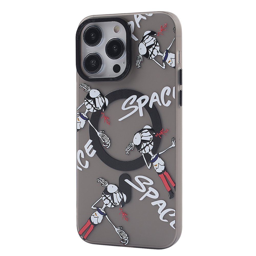 Newface iPhone 12 Pro Kılıf Apollo Magneticsafe Desenli Kapak - Apollo Siyah - 3