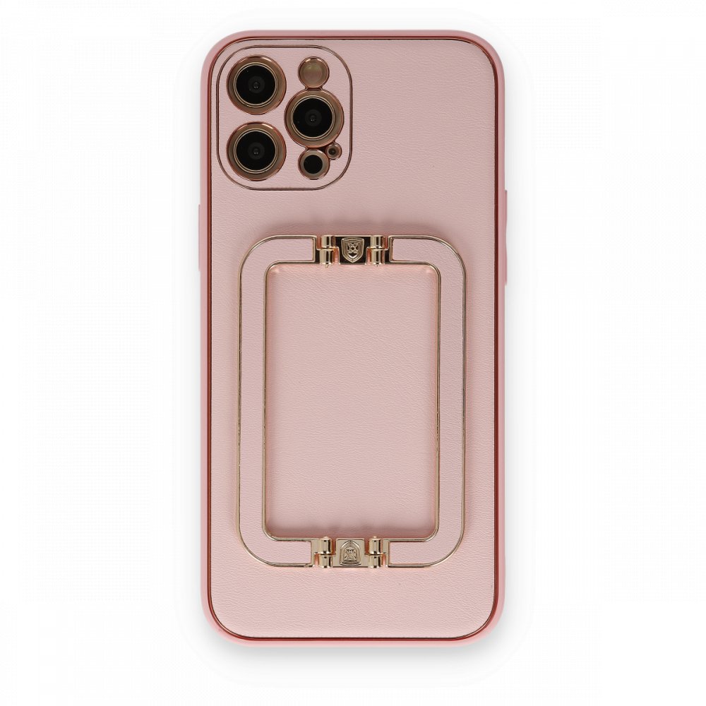 Newface iPhone 12 Pro Kılıf Coco Elit Kapak - Pembe