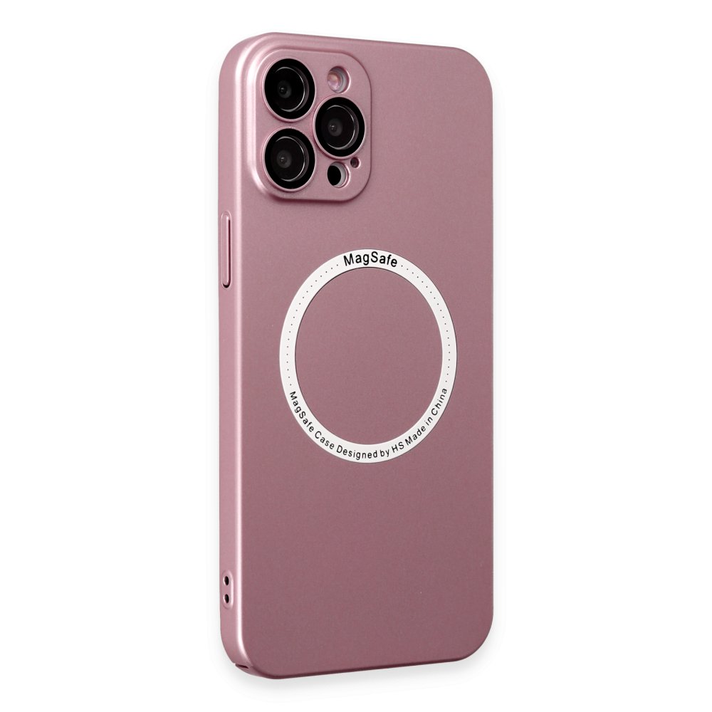 Newface iPhone 12 Pro Kılıf Jack Magneticsafe Lens Silikon - Rose Gold