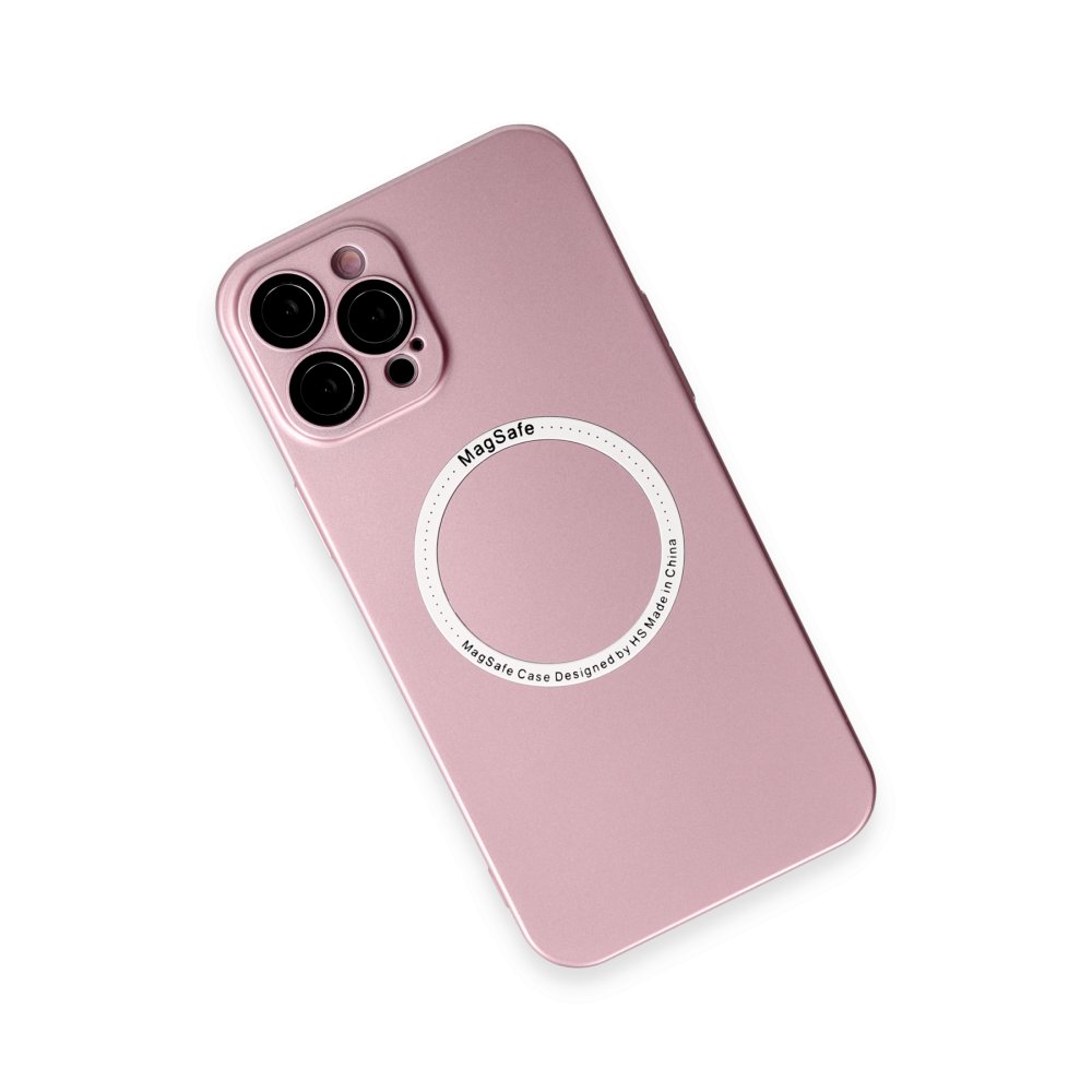 Newface iPhone 12 Pro Kılıf Jack Magneticsafe Lens Silikon - Rose Gold