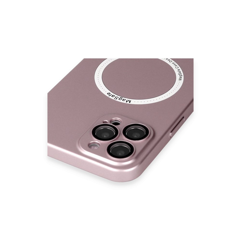 Newface iPhone 12 Pro Kılıf Jack Magneticsafe Lens Silikon - Rose Gold