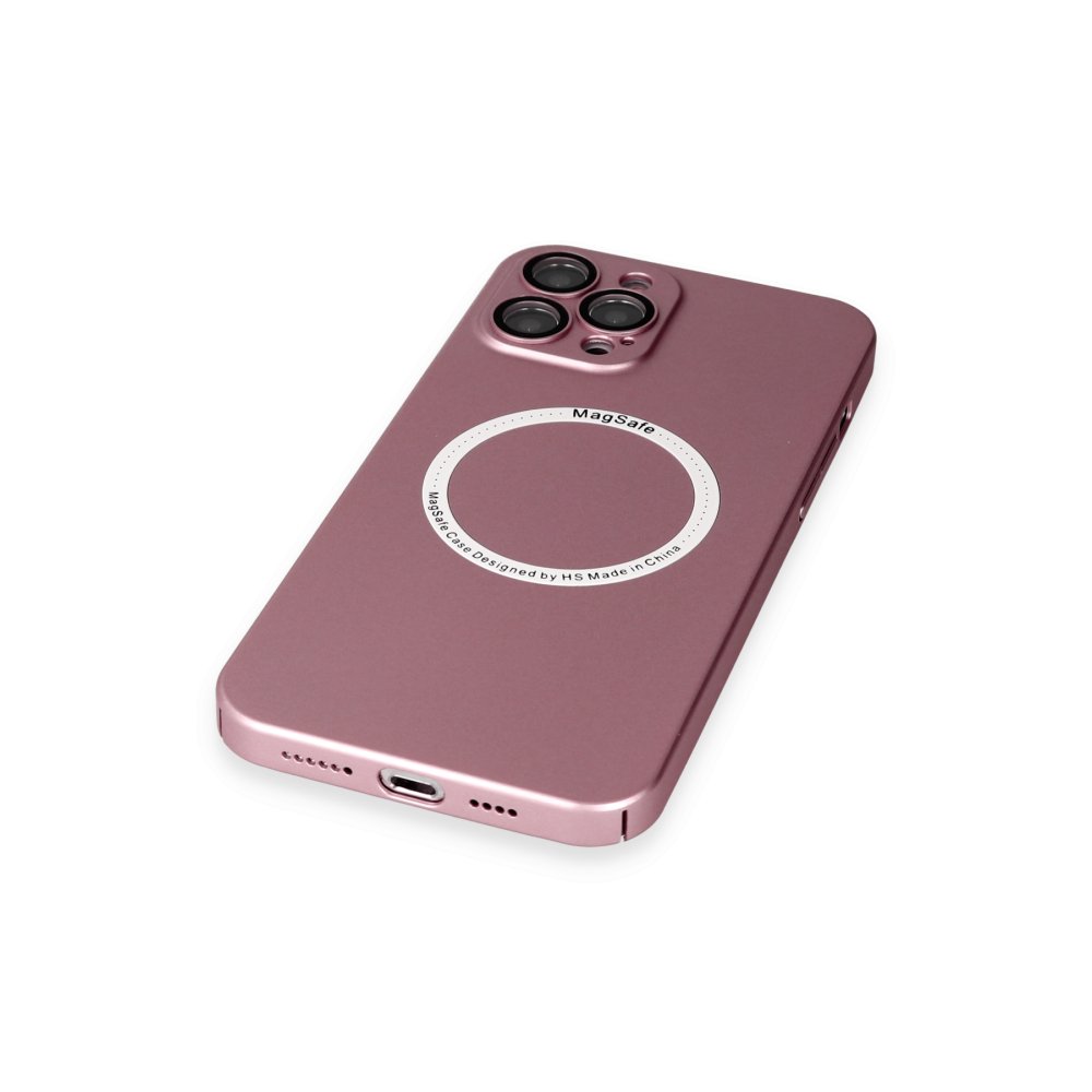 Newface iPhone 12 Pro Kılıf Jack Magneticsafe Lens Silikon - Rose Gold