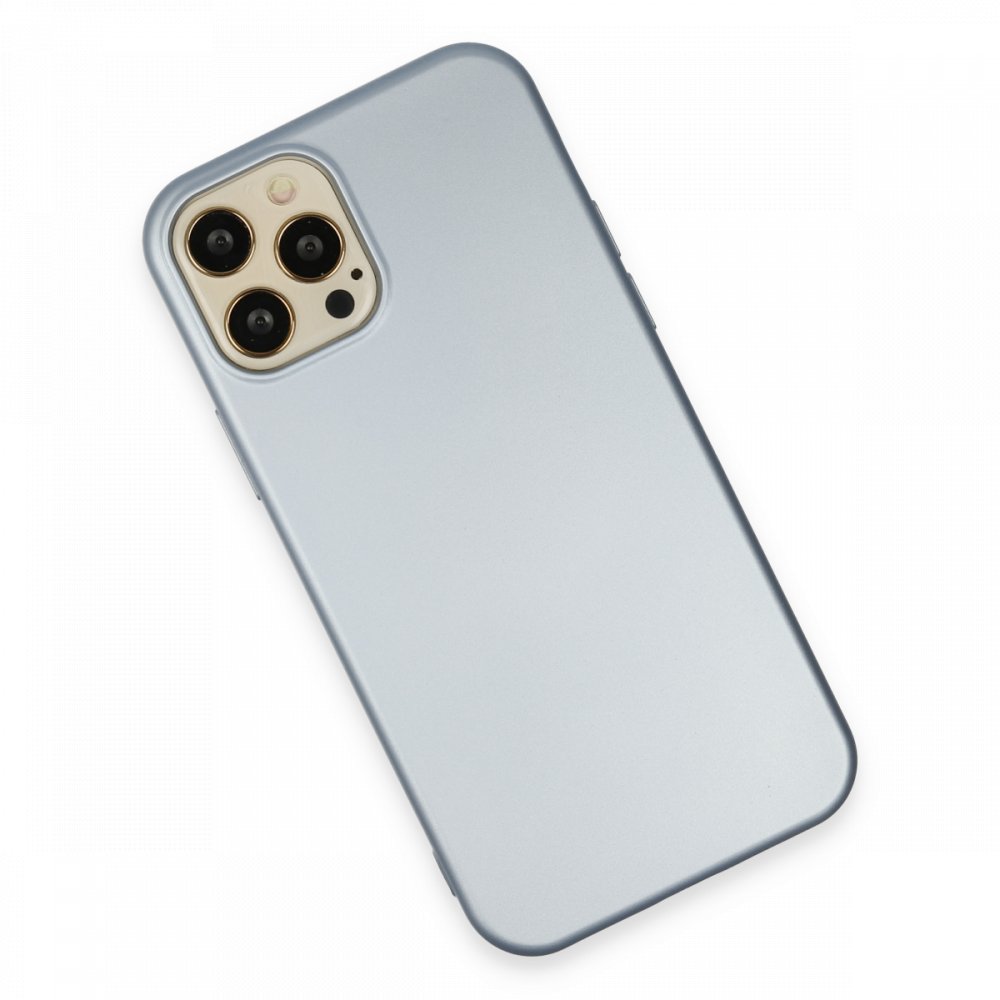 Newface iPhone 12 Pro Kılıf Nano içi Kadife Silikon - Sky Blue