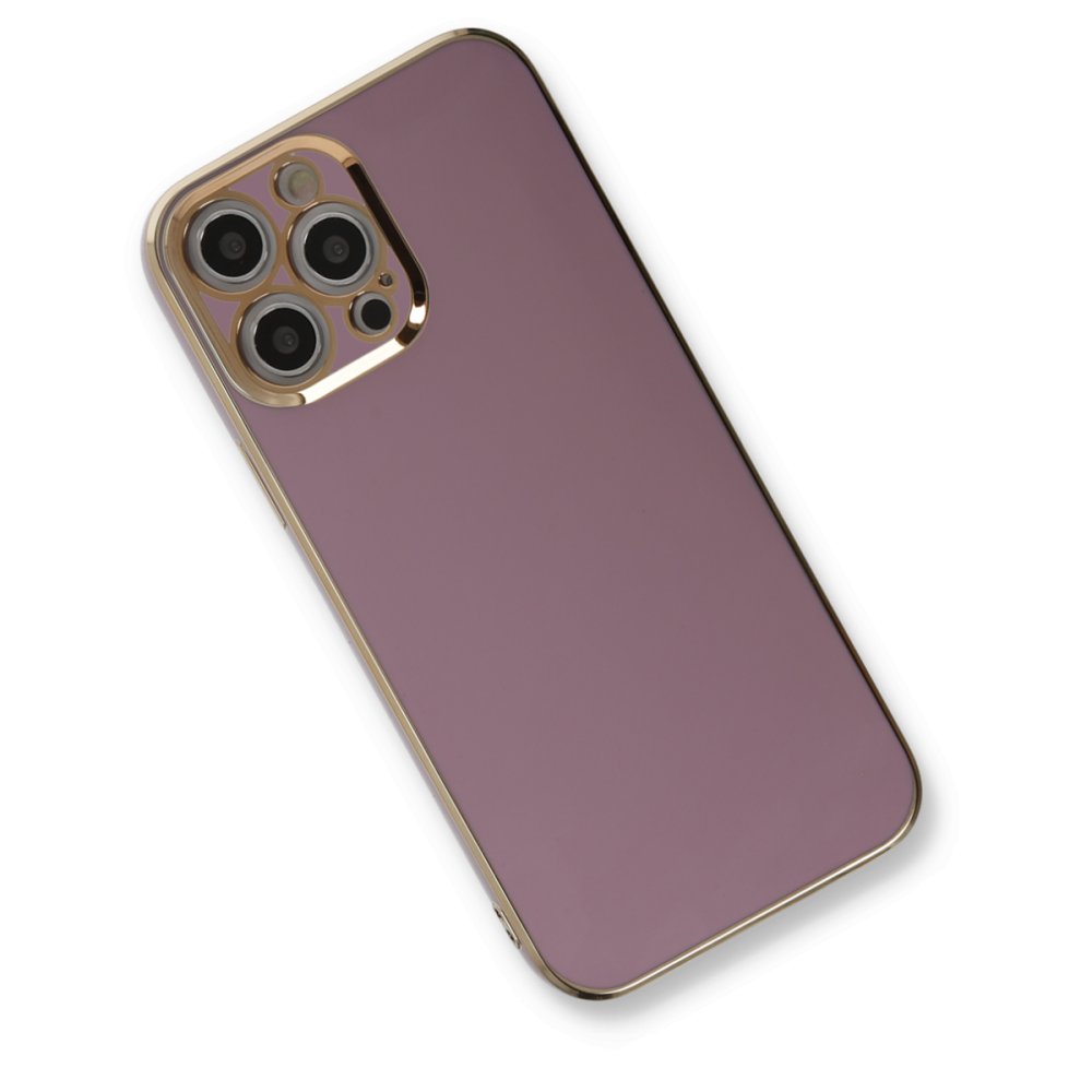 Newface iPhone 12 Pro Max Kılıf Volet Silikon - Mor