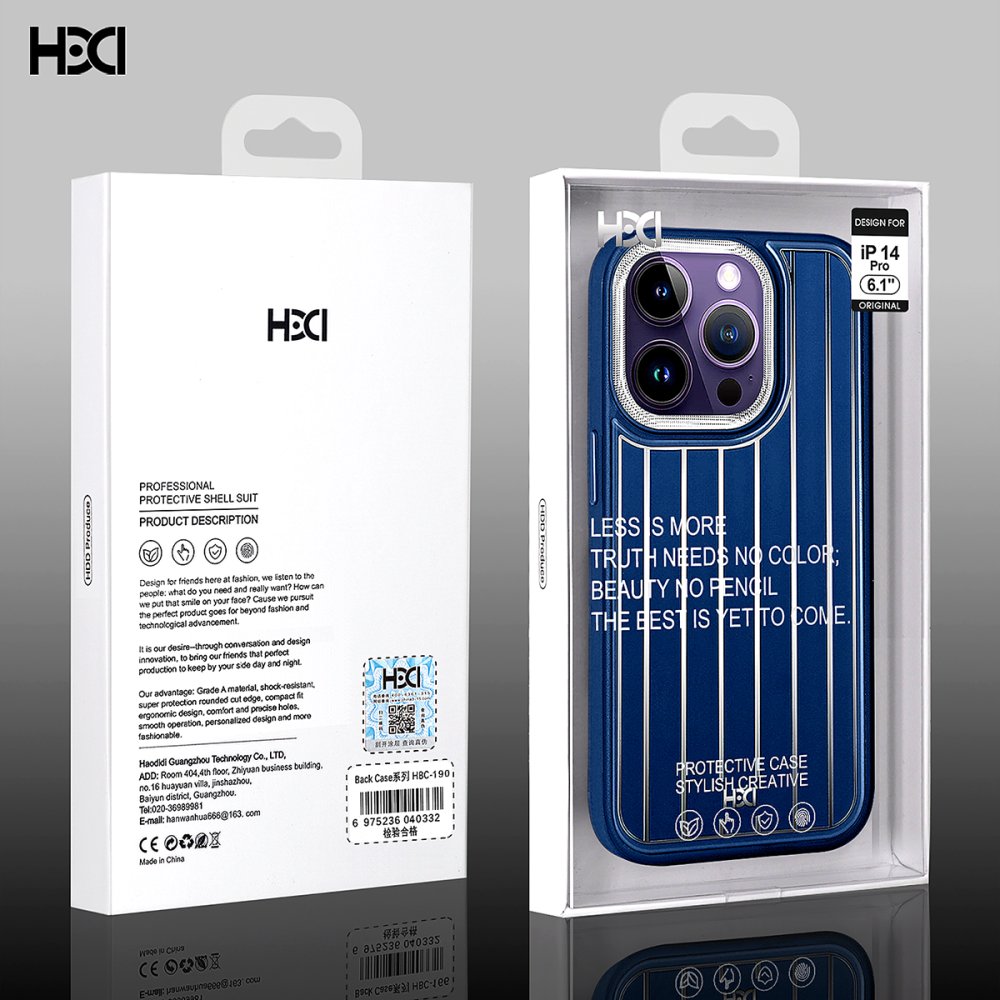 HDD iPhone 13 Kılıf HBC-190 Kolaj Kapak - Lacivert