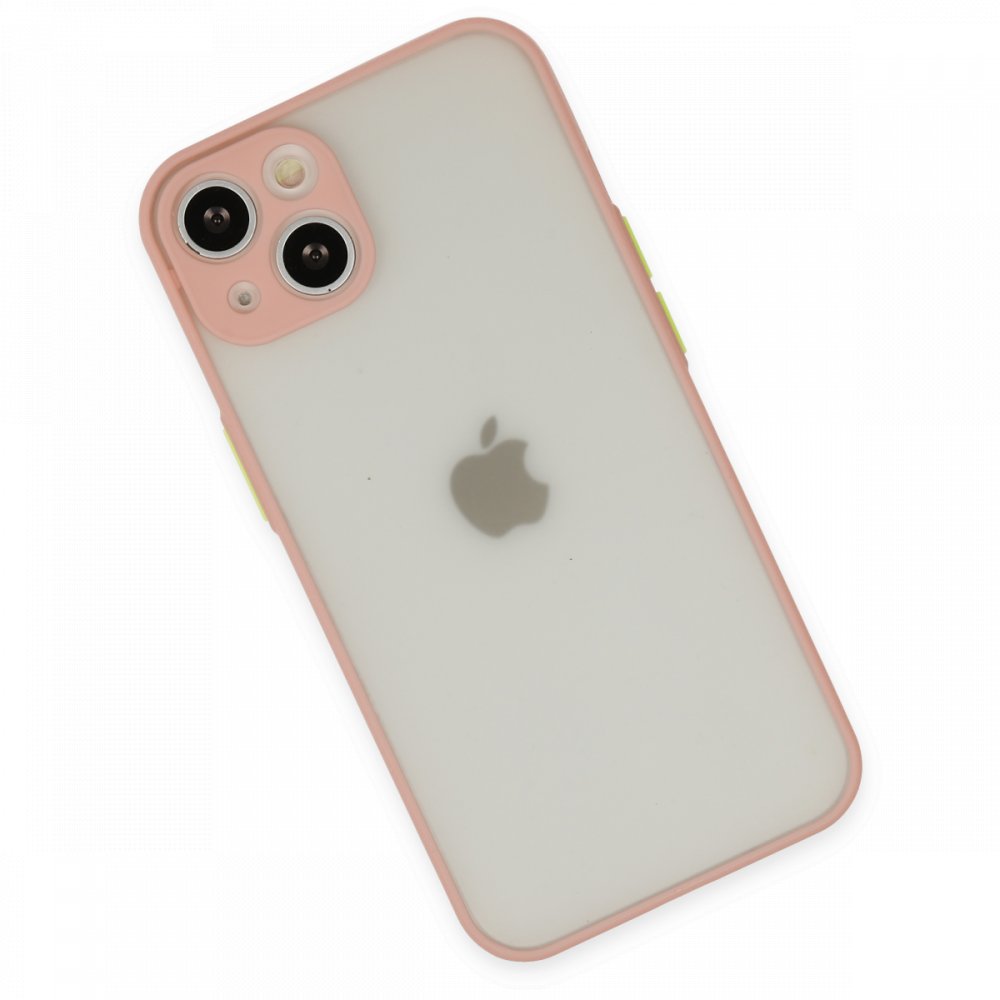 Newface iPhone 14 Kılıf Montreal Silikon Kapak - Pembe