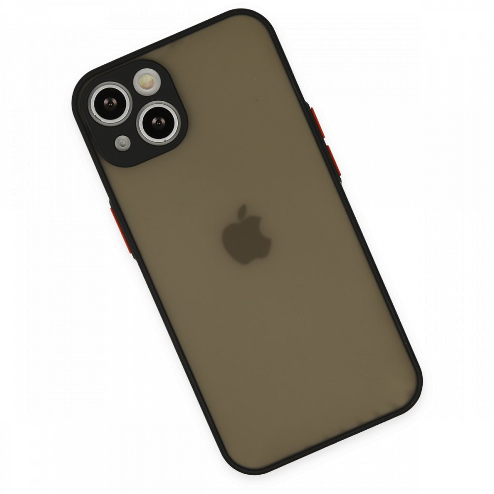 Newface iPhone 14 Kılıf Montreal Silikon Kapak - Siyah