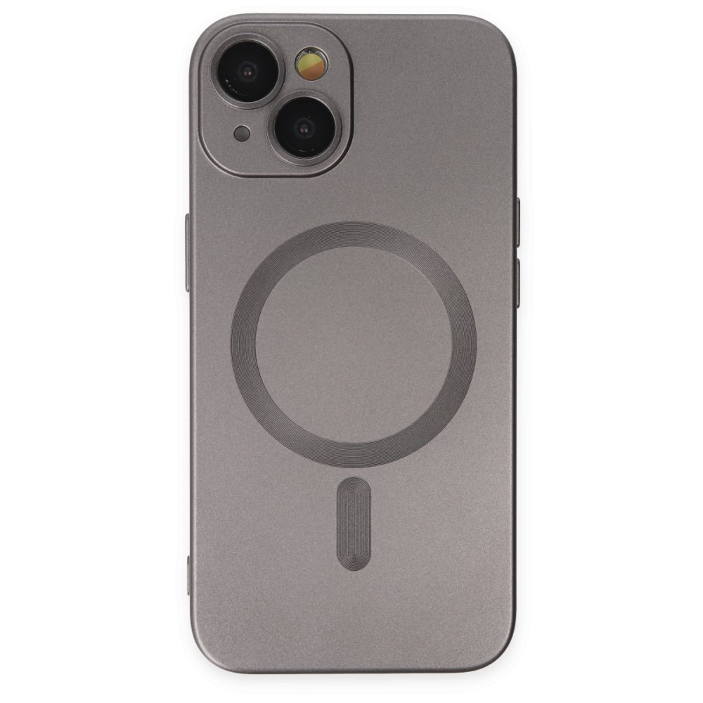 Newface iPhone 13 Kılıf Moshi Lens Magneticsafe Silikon - Füme