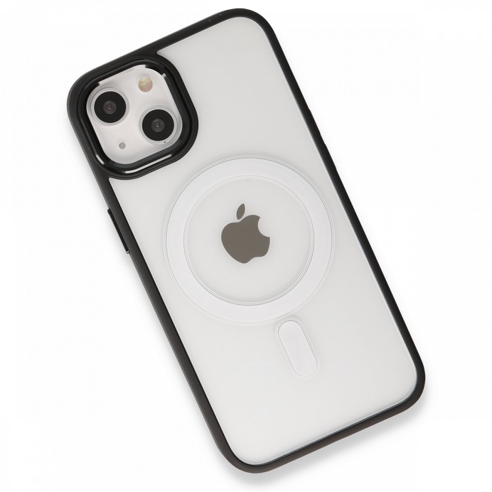 Newface iPhone 13 Kılıf Room Magneticsafe Silikon - Siyah
