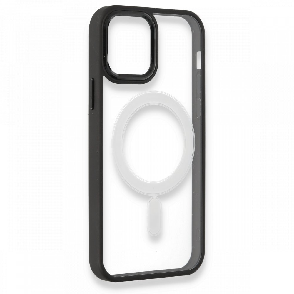 Newface iPhone 13 Kılıf Room Magneticsafe Silikon - Siyah