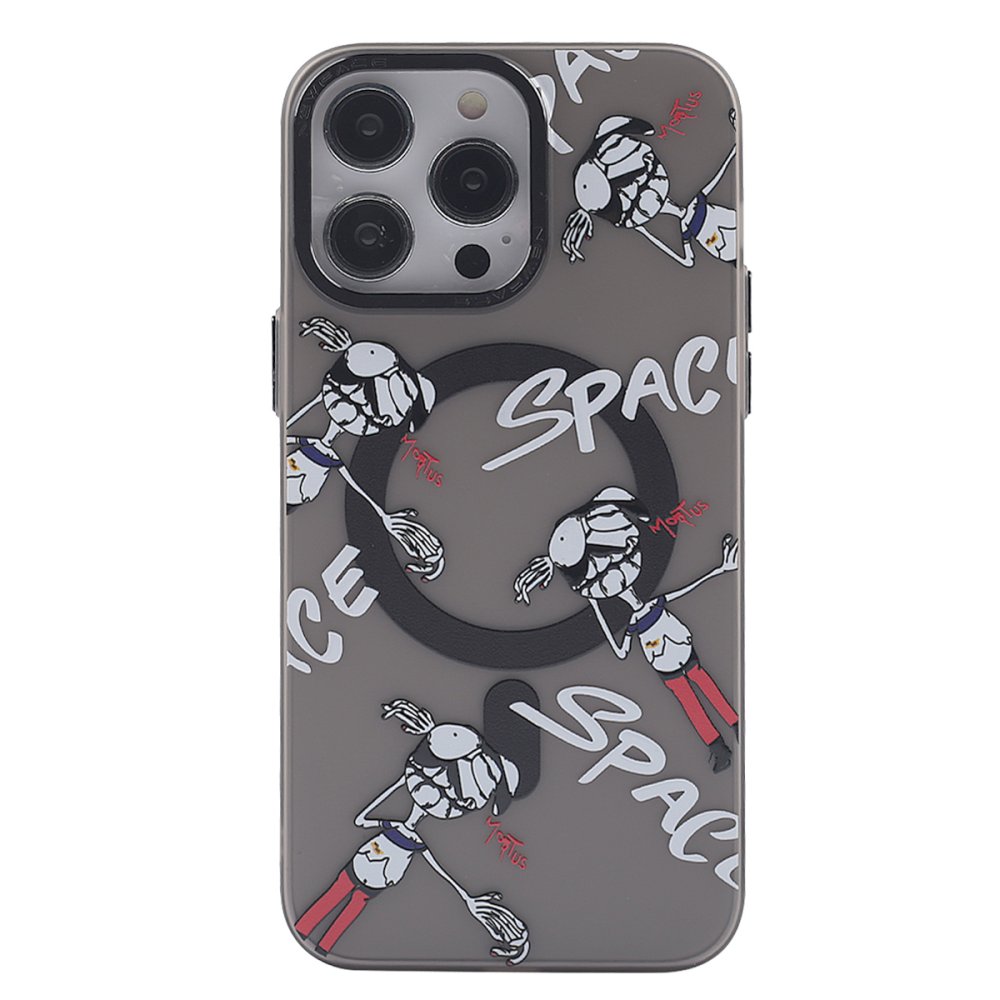 Newface iPhone 13 Pro Kılıf Apollo Magneticsafe Desenli Kapak - Apollo Siyah - 3