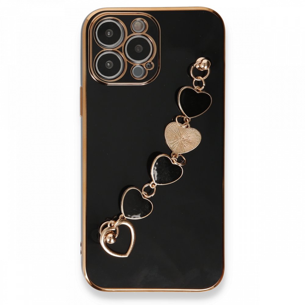Newface iPhone 13 Pro Kılıf Esila Silikon - Siyah