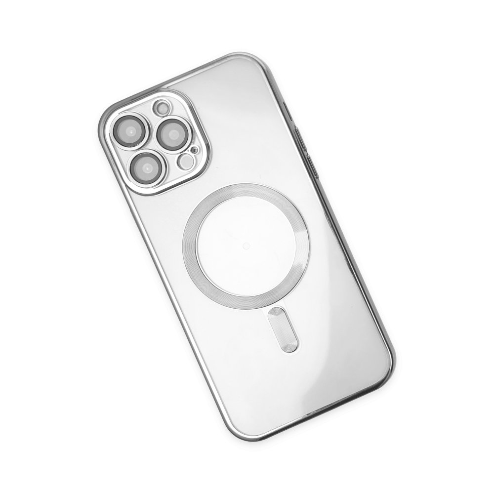 Newface iPhone 13 Pro Kılıf Kross Magneticsafe Kapak - Gümüş