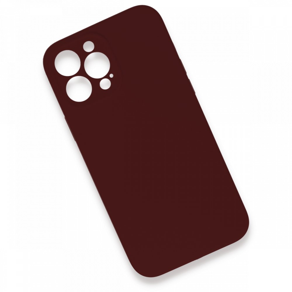 Newface iPhone 13 Pro Kılıf Lansman Legant Silikon - Bordo