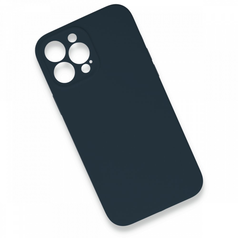 Newface iPhone 13 Pro Max Kılıf Lansman Legant Silikon - Gece Mavisi