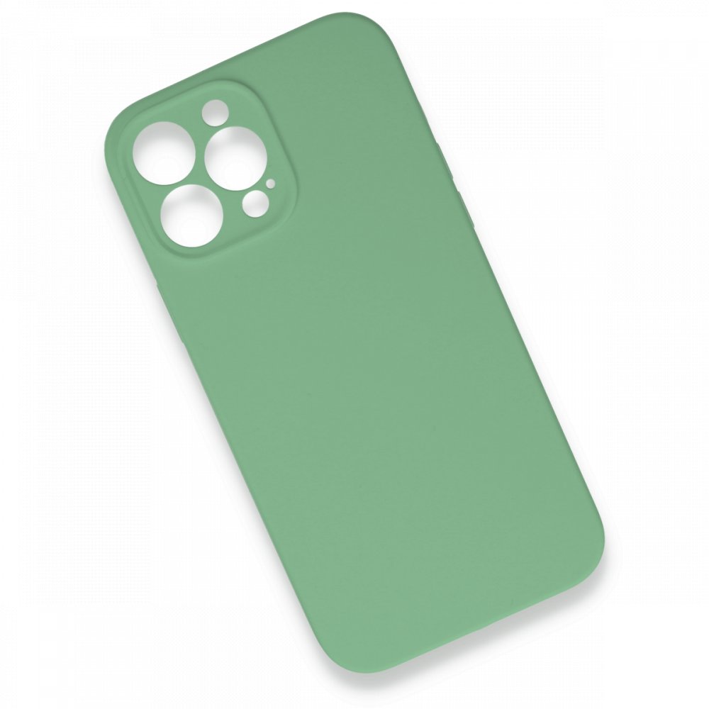 Newface iPhone 13 Pro Max Kılıf Lansman Legant Silikon - Yeşil