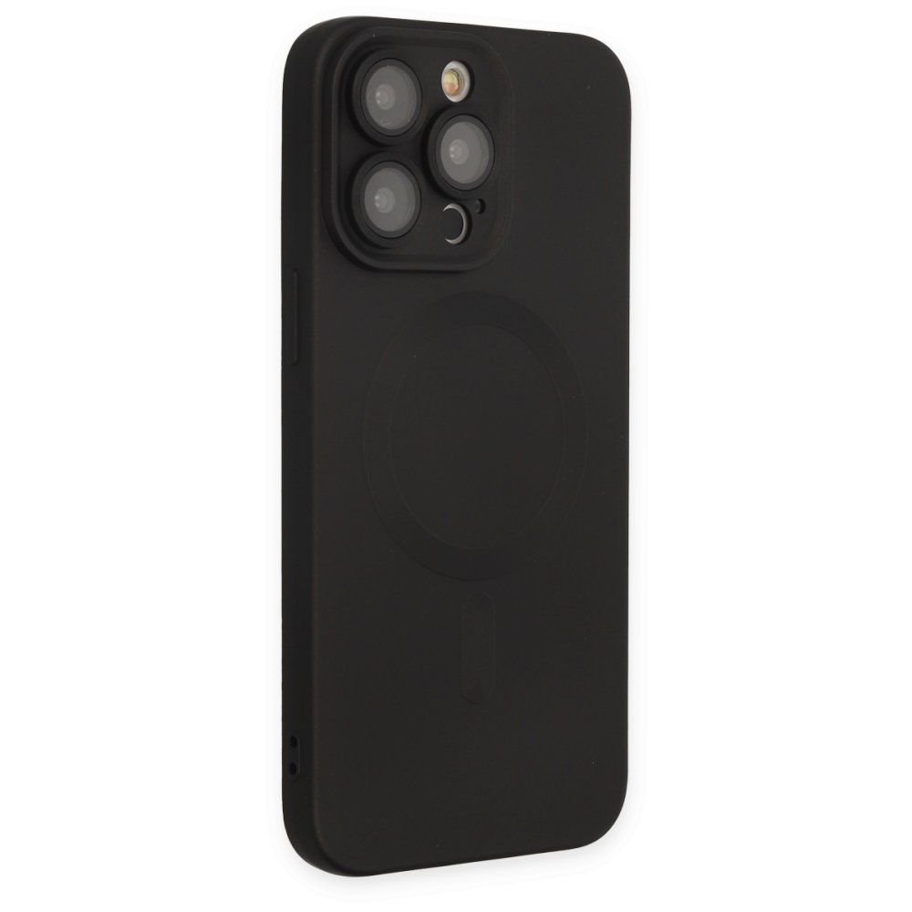 Newface iPhone 13 Pro Kılıf Moshi Lens Magneticsafe Silikon - Siyah