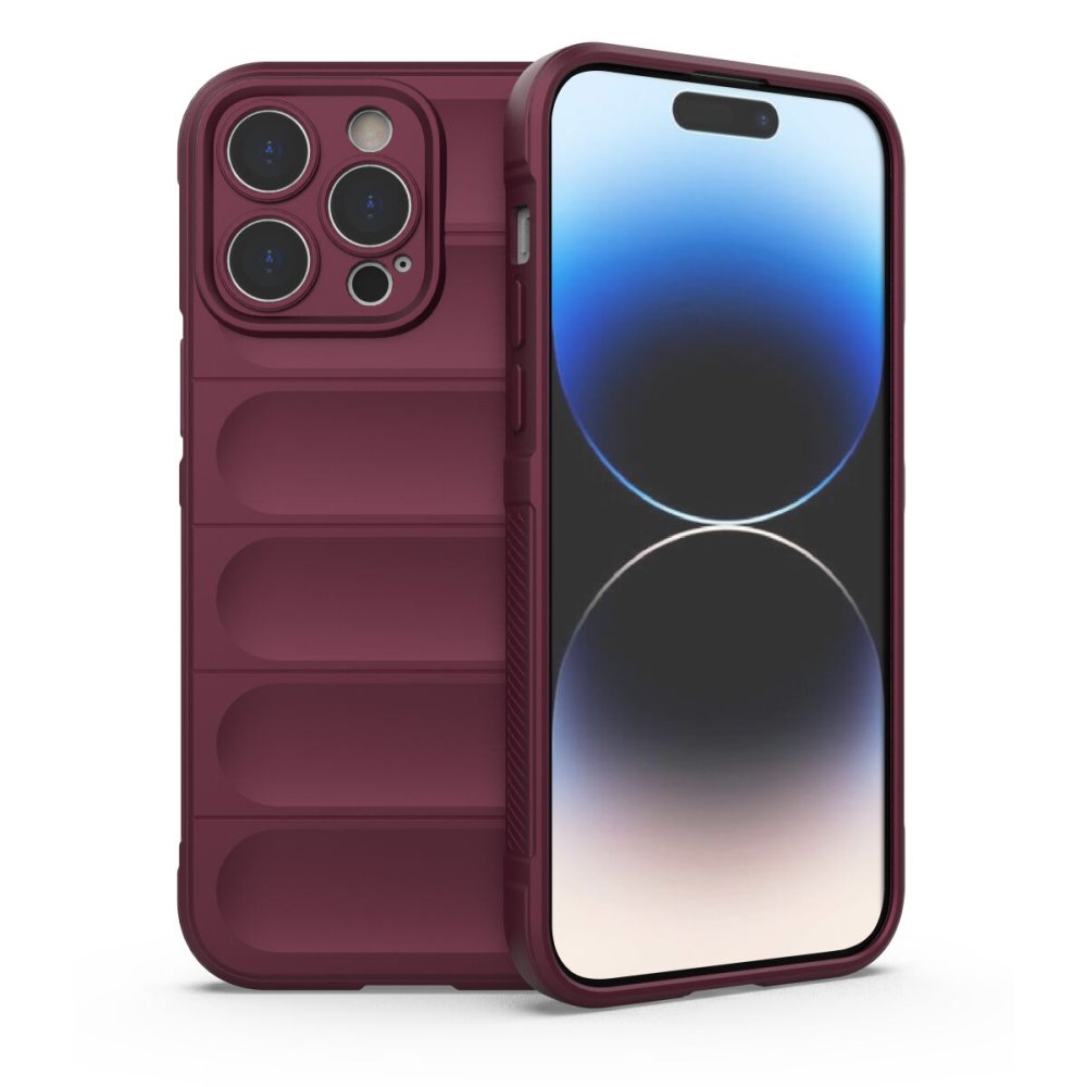 Newface iPhone 13 Pro Kılıf Optimum Silikon - Bordo