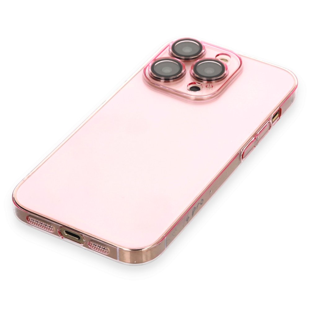 Newface iPhone 13 Pro Max Kılıf Armada Lensli Kapak - Rose Gold