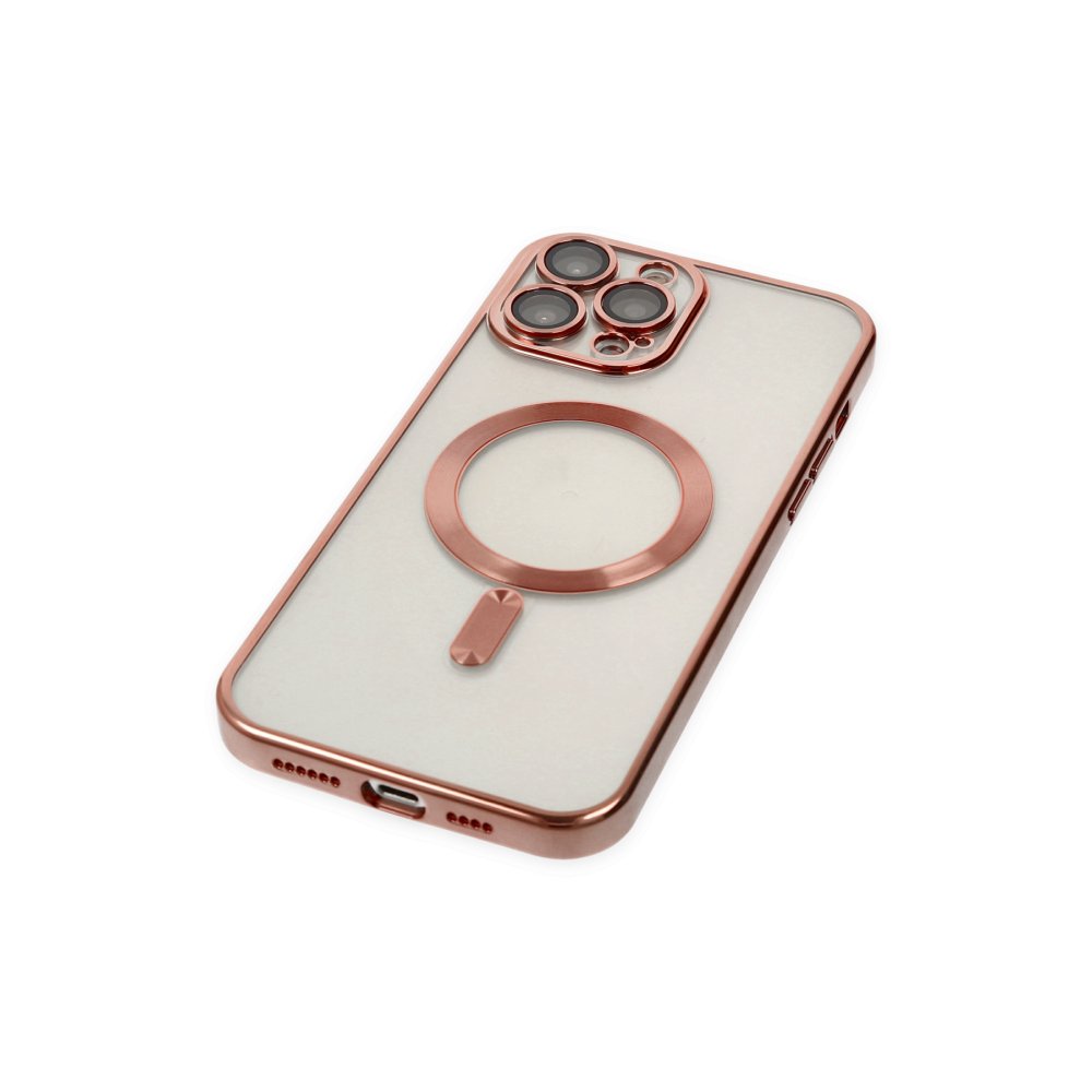 Newface iPhone 13 Pro Max Kılıf Kross Magneticsafe Kapak - Rose