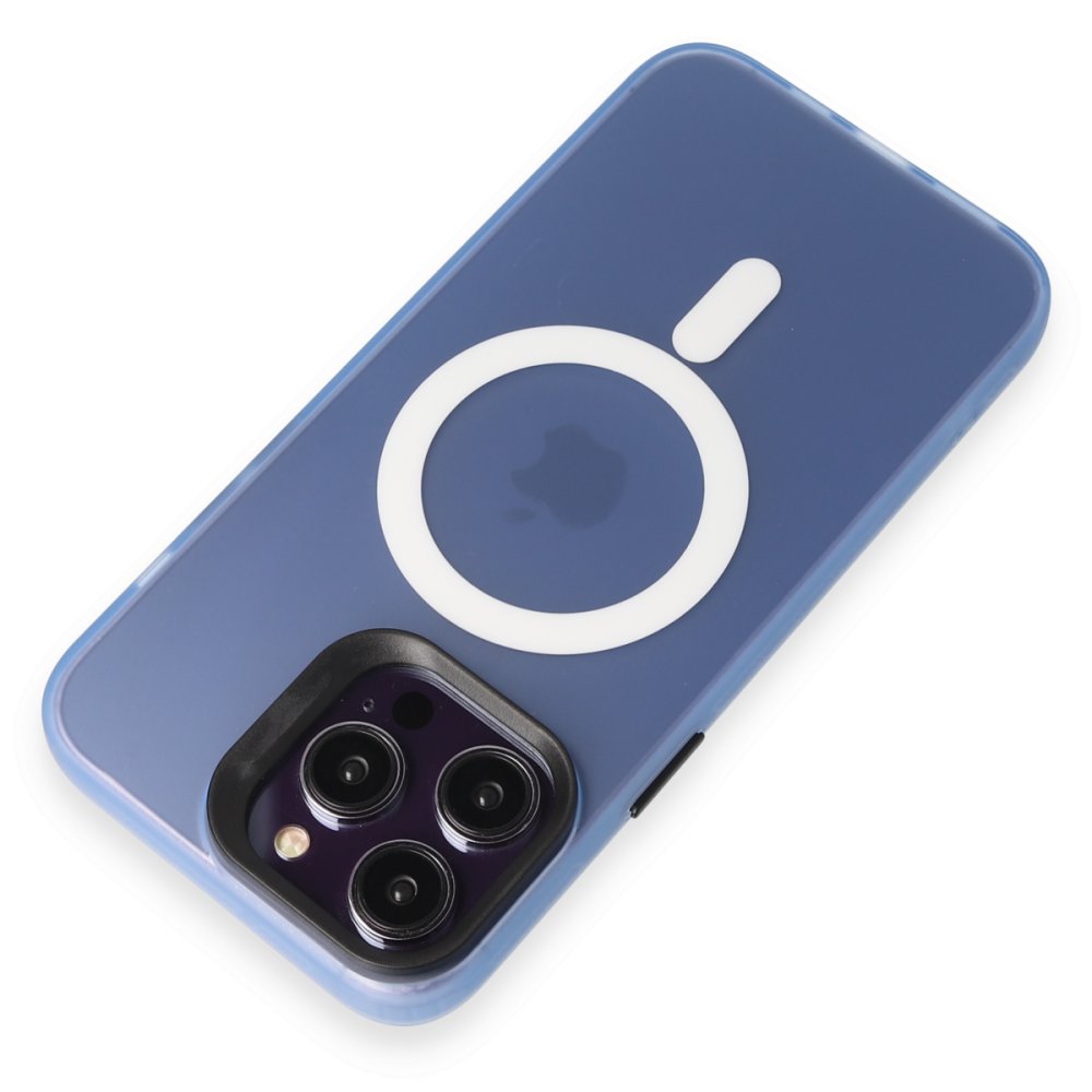 Joko iPhone 13 Pro Max Kılıf Mateks Magsafe Kapak - Sierra Blue