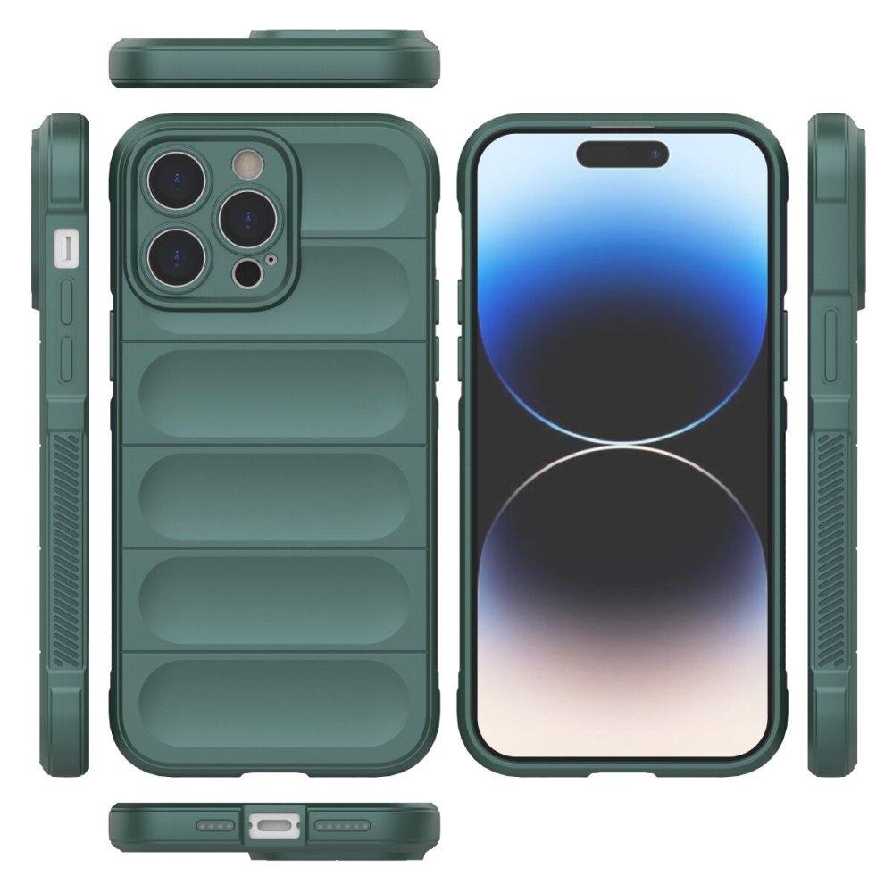 Newface iPhone 13 Pro Max Kılıf Optimum Silikon - Koyu Yeşil