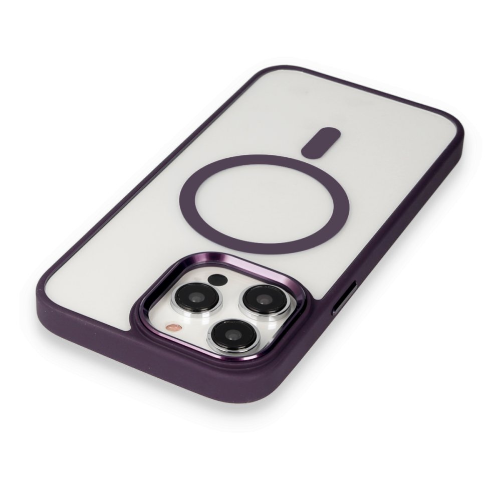 Newface iPhone 13 Pro Max Kılıf Room Magneticsafe Silikon - Bordo