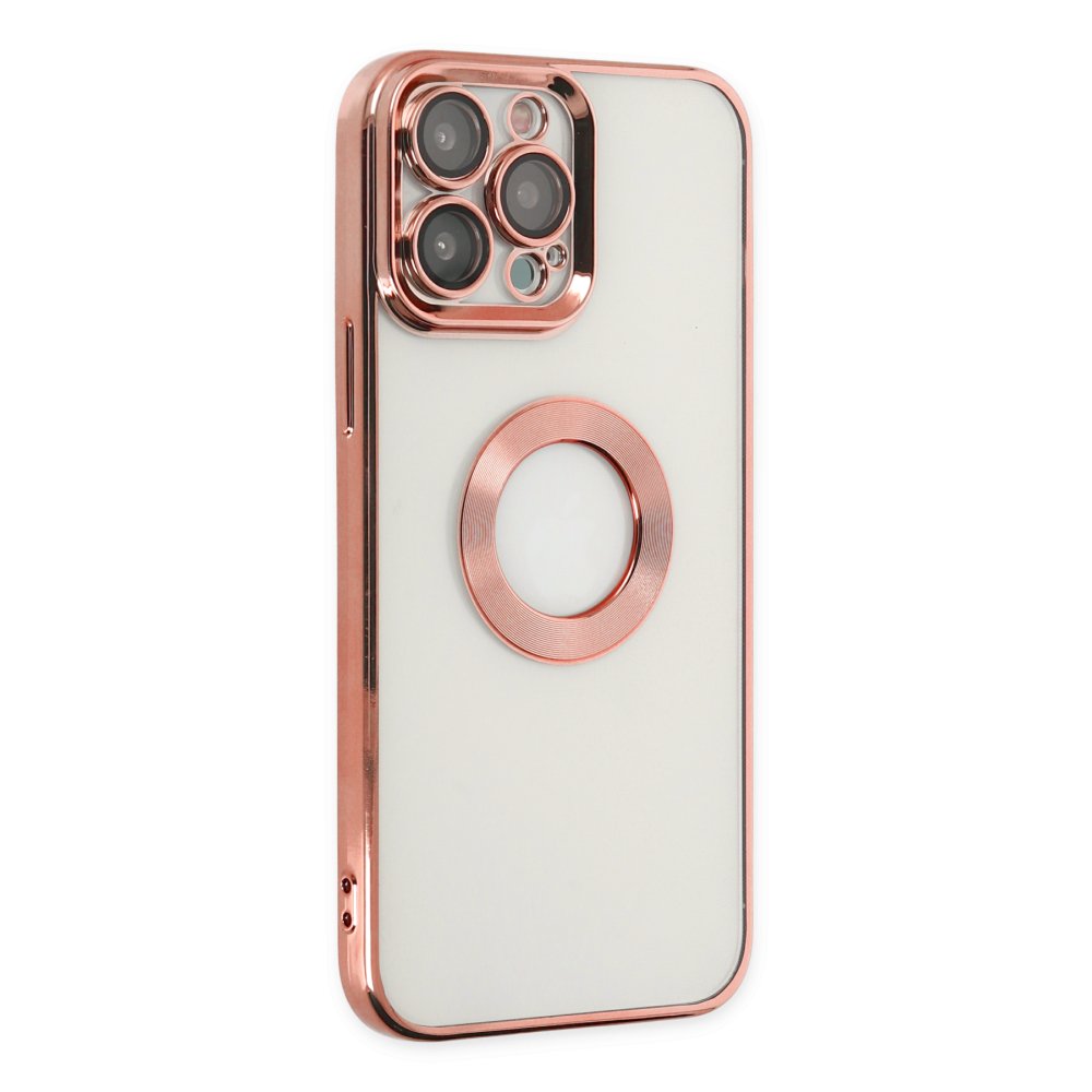 Newface iPhone 13 Pro Max Kılıf Slot Silikon - Rose Gold