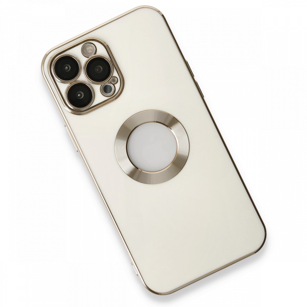 Newface iPhone 13 Pro Max Kılıf Store Silikon - Beyaz