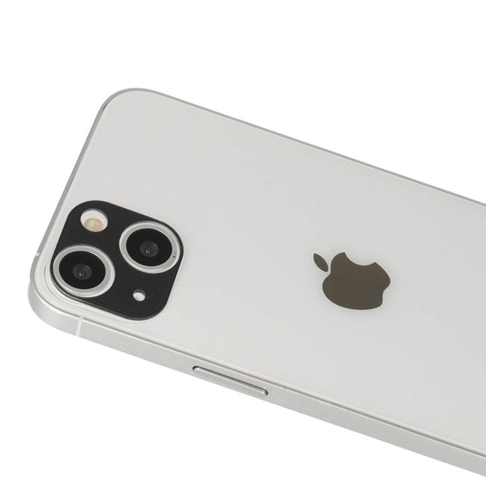 Newface iPhone 13 Mini Rainbow Kamera Lens Koruma Cam - Siyah