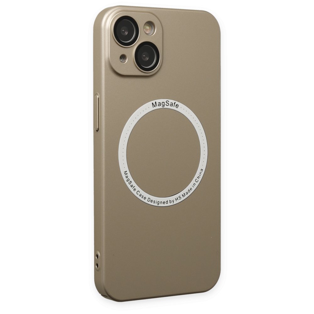 Newface iPhone 14 Kılıf Jack Magneticsafe Lens Silikon - Gold