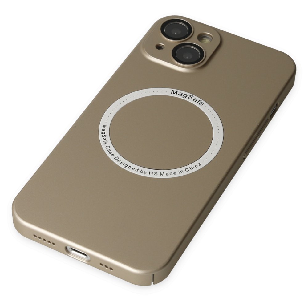 Newface iPhone 14 Kılıf Jack Magneticsafe Lens Silikon - Gold